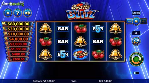 Quick Hit Blitz Blue Slot Grátis